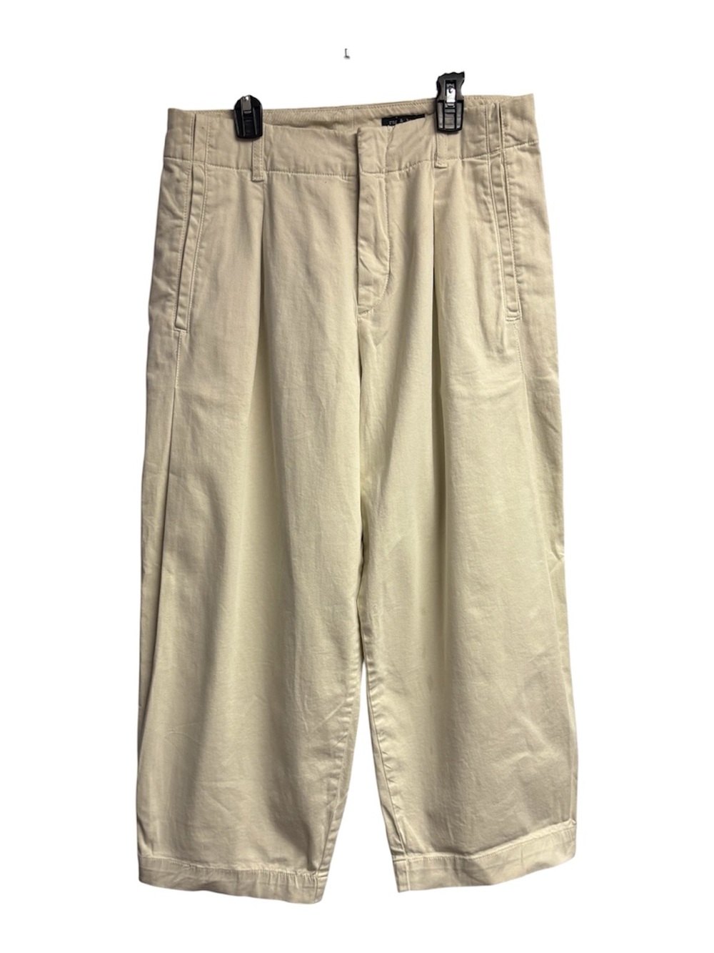 Rag & Bone Donavan Cropped Wide Leg Pants/Trousers In Turtledove Size 6 - Picture 2 of 6